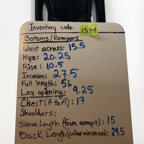 Diamond Tea Gown vintage black  & gold velvet embroidered Jumpsuit Robe 80s SP - Picture 10 of 11